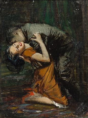 STANLEY MELTZOFF (1917-2006) The Embrace and Woman in German Soldiers Jacket.